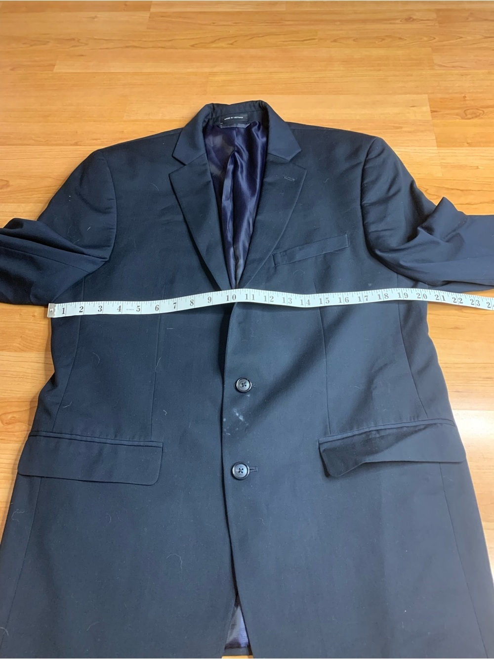 Sean John Navy Blue Two-Button Suit Blazer Jacket - Size 42R - Picture 9 of 10